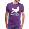 Guess What Chicken Butt Men's Premium T-Shirt - purple