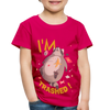 I'm Trashed Funny Raccoon Toddler Premium T-Shirt - dark pink