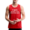 7 Days Without a Pun Makes One Weak Men’s Premium Tank - red