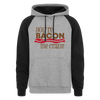 You're Bacon Me Crazy Colorblock Hoodie - heather gray/black