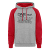 Dad Definition Colorblock Hoodie