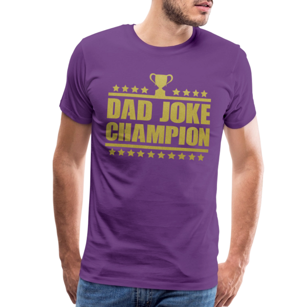 Dad Joke Champion Premium T-Shirt - purple