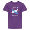 Just a Plane T-Shirt Airplane Pun Kids' Premium T-Shirt