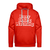 Busy Doing Nothing Men’s Premium Hoodie - red