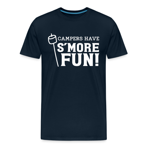 Camper's Have S'More Fun! Funny Camping Men's Premium T-Shirt - deep navy