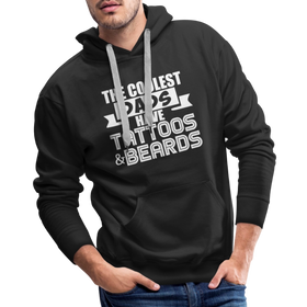 The Coolest Dads Have Tattoos and Beards Men’s Premium Hoodie