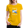 Just a Plane T-Shirt Airplane Pun Women’s Premium T-Shirt - sun yellow