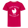 Cluck Around and Find Out Chicken Kids' Premium T-Shirt - dark pink
