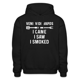 Veni Vidi Vapos I Came I Saw I Smoked: BBQ Smoker Gildan Heavy Blend Adult Hoodie