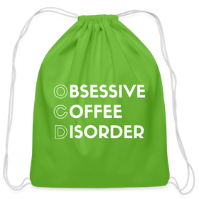 Funny Obsessive Coffee Disorder Cotton Drawstring Bag