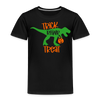 Trick Rawr Treat Dinosaur Halloween Toddler Premium T-Shirt - black