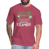 Let's Get Ready To Stumble Fitted Cotton/Poly T-Shirt by Next Level