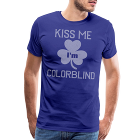 Kiss Me I'm Colorblind Funny St. Pat's Men's Premium T-Shirt