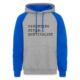 Parenting Style: Survivalist Unisex Colorblock Hoodie