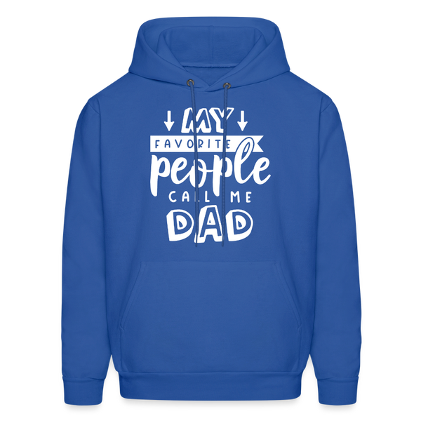 My Favorite People Call Me Dad Men's Hoodie - royal blue