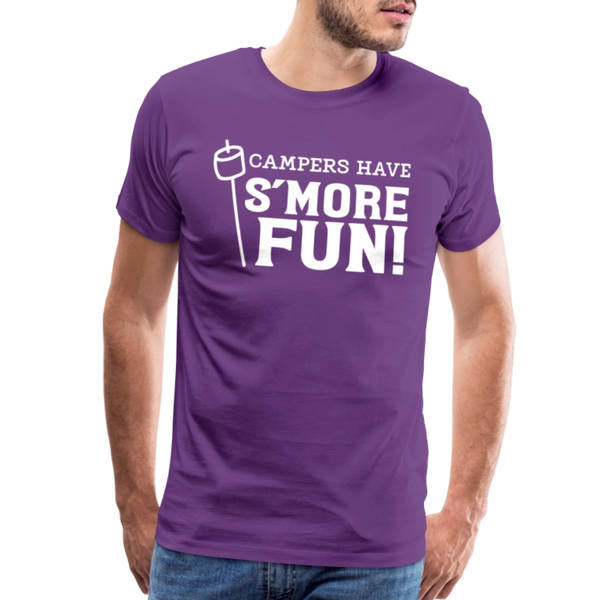 Camper's Have S'More Fun! Funny Camping Men's Premium T-Shirt - purple