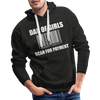 Dad of Girls Scan for Payment Men’s Premium Hoodie - charcoal grey