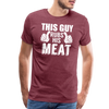 This Guy Rubs His Meat Funny BBQ Men's Premium T-Shirt