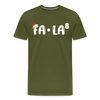 Fa-La Funny Christmas Men's Premium T-Shirt - olive green