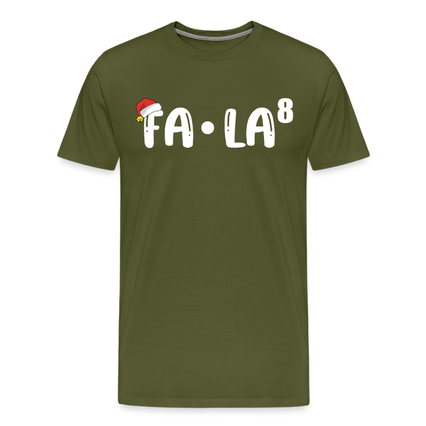 Fa-La Funny Christmas Men's Premium T-Shirt - olive green