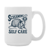 Screaming is Self Care Possum Funny Coffee/Tea Mug 15 oz