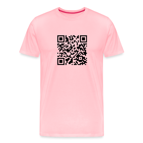 Rick Astley - Rick Roll QR Code Men's Premium T-Shirt - pink