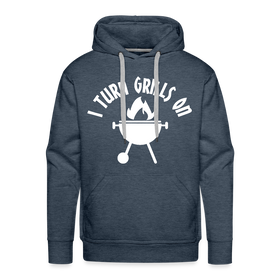 I Turn Grills On Funny BBQ Men’s Premium Hoodie