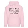 I Got So Much Procrastinating Done Today Men's Hoodie - pale pink