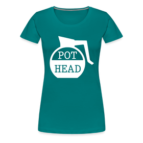 Pot Head Funny Coffee Women’s Premium T-Shirt
