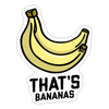 Cute That's Bananas Sticker - white matte