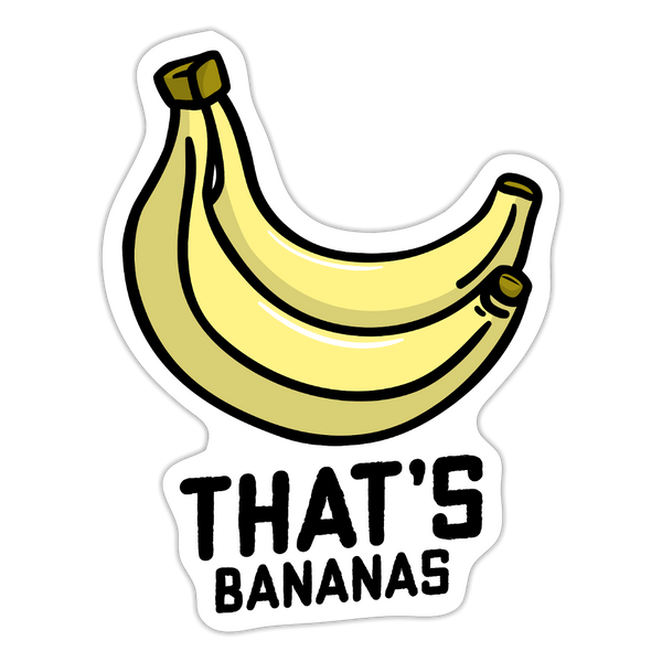 Cute That's Bananas Sticker - white matte