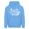 One Fly Dad Fly Fishing Father's Day Men's Hoodie - carolina blue