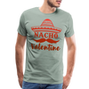 Nacho Valentine Men's Premium T-Shirt - steel green