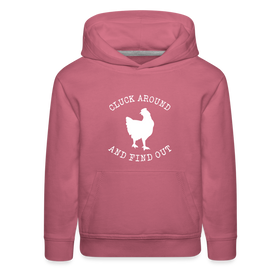 Cluck Around and Find Out Chicken Kids‘ Premium Hoodie