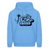 One Fly Dad Fly Fishing Father's Day Men's Hoodie - carolina blue