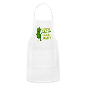 Guess What? Pickle Butt! Funny Adjustable Apron