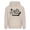 One Fly Dad Fly Fishing Father's Day Men's Hoodie - Sand