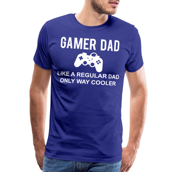 Gamer Dad Like a Regular Dad Only Way Cooler Men's Premium T-Shirt - royal blue