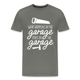 What Happens in the Garage Stays in the Garage Men's Premium T-Shirt