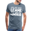 Veni Vidi Vapos I Came I Saw I Smoked: BBQ Smoker Men's Premium T-Shirt