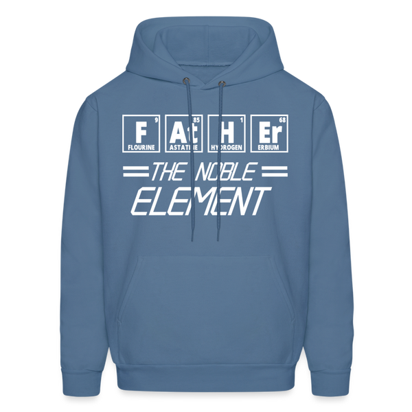 FATHER The Noble Element Periodic Elements Heavy Blend Adult Hoodie - denim blue