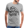 Reel Cool Dad Funny Fishing Premium T-Shirt - heather gray