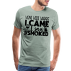 Veni Vidi Vapos I Came I Saw I Smoked: BBQ Smoker Men's Premium T-Shirt