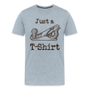 Just a Plane T-Shirt Men's Premium T-Shirt - heather ice blue