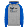 Dad Definition Colorblock Hoodie