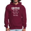 Coffee The Most Important Meal of the Day Funny Men's Hoodie