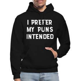 I Prefer My Puns Intended Gildan Heavy Blend Adult Hoodie