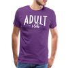 Adult-ish Funny Men's Premium T-Shirt - purple