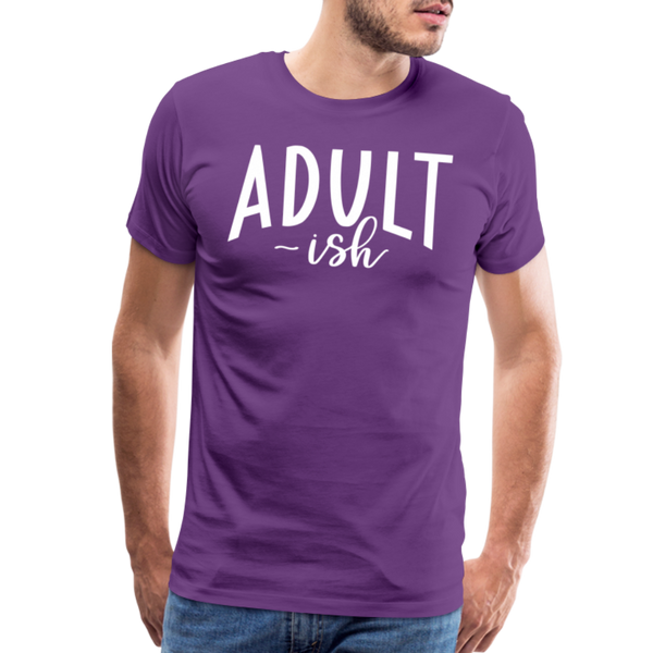 Adult-ish Funny Men's Premium T-Shirt - purple