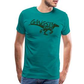 Gangsta Raptor Dinosaur Men's Premium T-Shirt